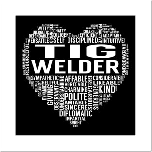 Tig Welder Heart Posters and Art